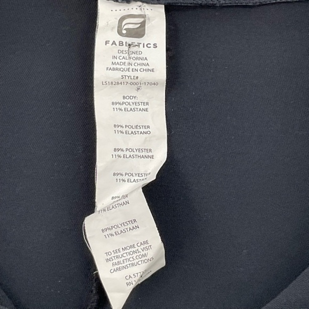 Fabletics Athletic Black Full Zipup Lightweight J… - image 7